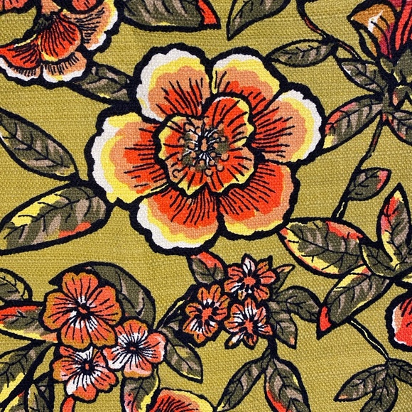 Ann Taylor LOFT Olive Floral Midi Pencil Skirt Womens 12 - Picture 3 of 5